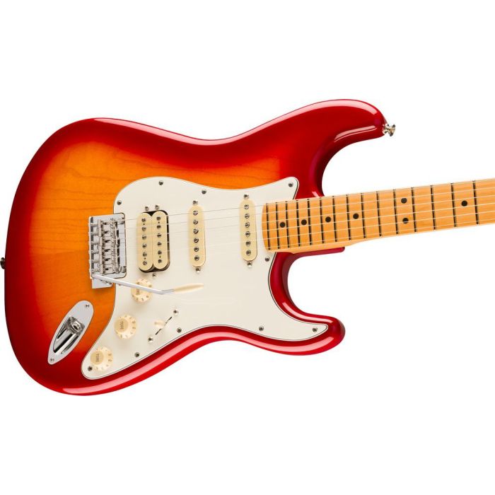 Fender Player II Stratocaster Hss MN Aged Cherry Burst, angled view