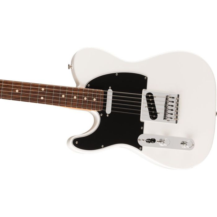 Fender Player II Telecaster Left hand RW Polar White, angled view