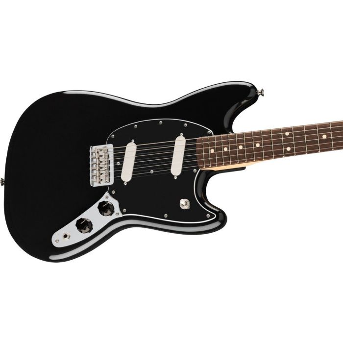 Fender Player II Mustang RW Black, angled view