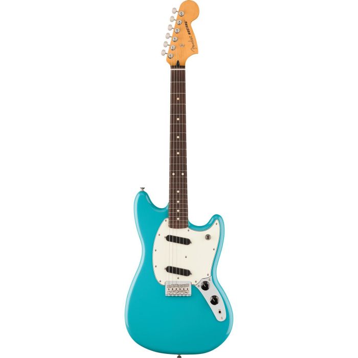 Fender Player II Mustang RW Aquatone Blue, front view