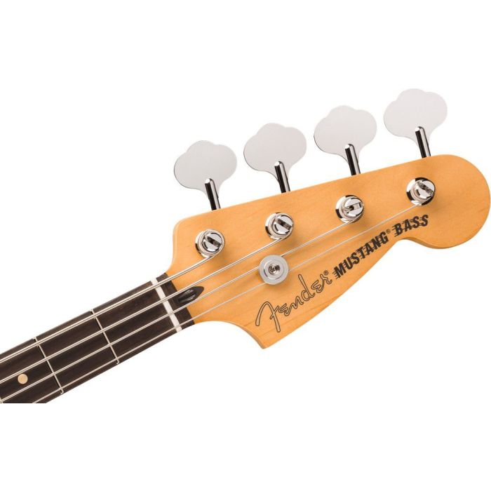 Fender Player II Mustang Bass Pj RW Aquatone Blue, headstock front