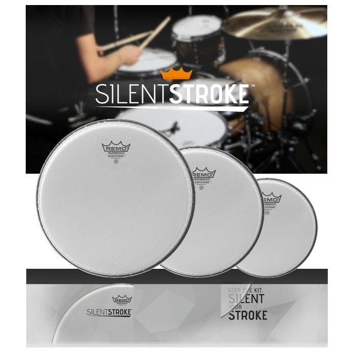 Remo PP-2252-SN Tom Pack 10-12-14 Silenstroke