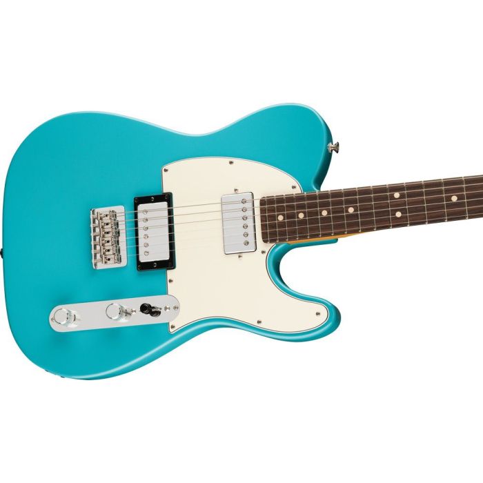 Fender Player II Telecaster HH RW, Aquatone Blue angled view