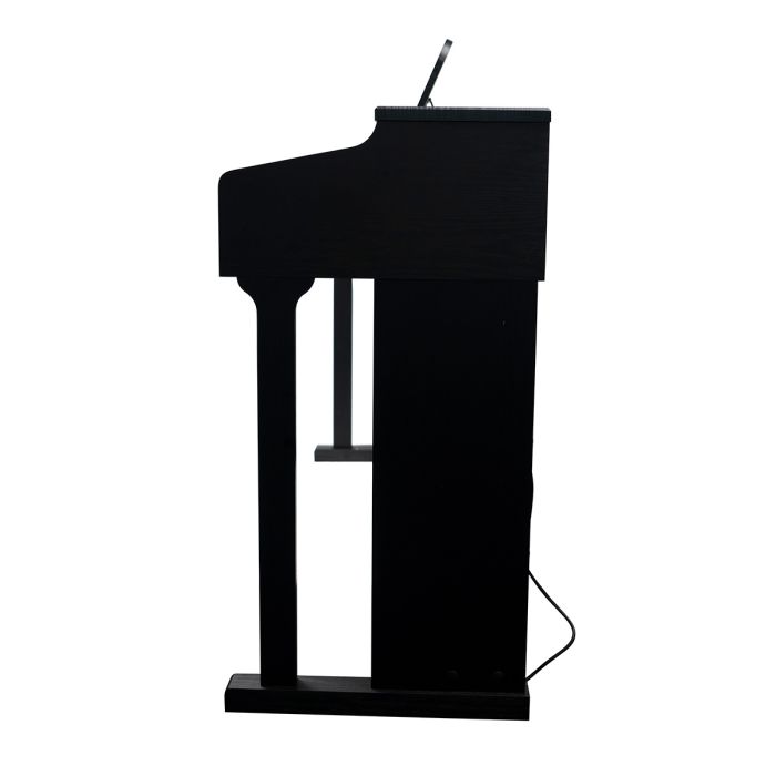 Forte -DP500-Black-Digital-Piano-Side-View