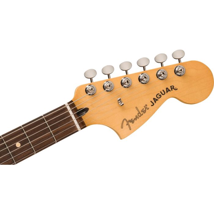 Fender Player II Jaguar RW Polar White front headstock