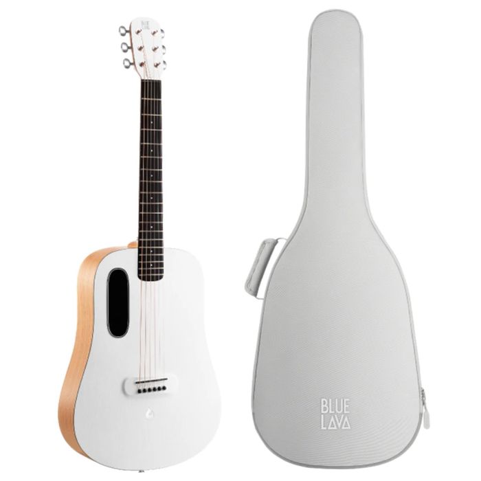 Blue Lava Original Acoustic With Ideal Bag - Frost White/Walnut w/case