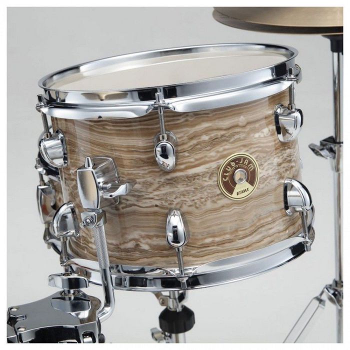 Tama Club Jam Shell Pack Cream Marble Wrap tom closeup