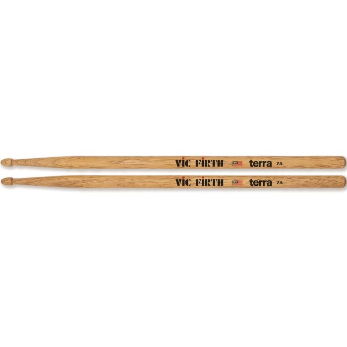 Vic Firth American Classic Terra Series 7A Drumsticks, Wood Tip side