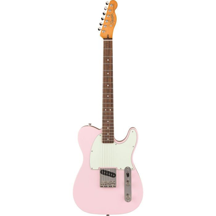 Squier FSR Classic Vibe 60s Custom Esquire IL MPG Shell Pink, front view