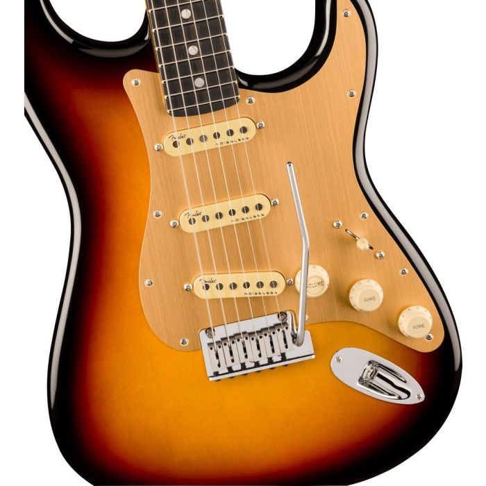 Fender American Ultra Ii Stratocaster Eb Ultraburst, body closeup