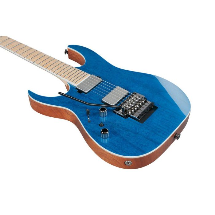 Ibanez RG5120ML-FCN Prestige Left-Handed Electric Guitar, Frozen Ocean body closeup