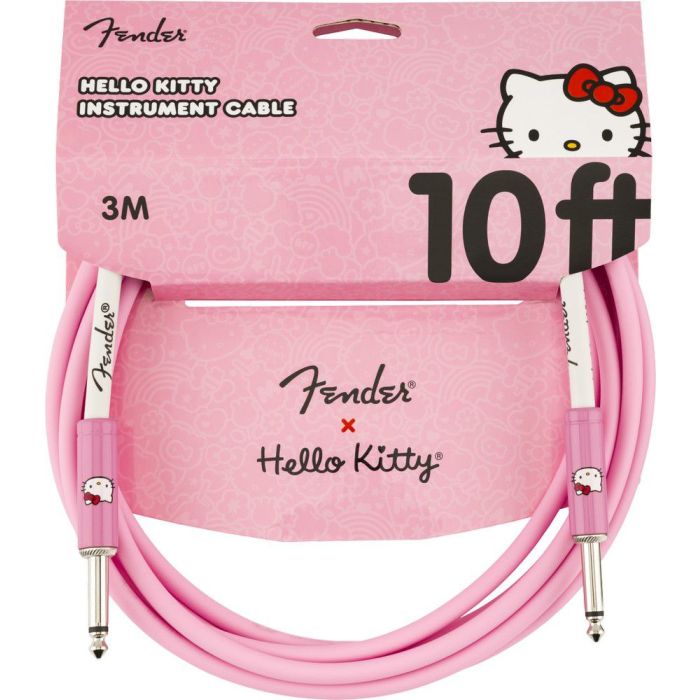 Fender Original 10 Foot Cable Hello Kitty Pink, packaged