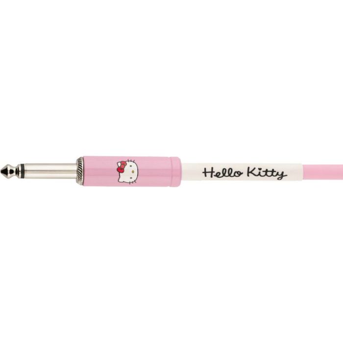 Fender Original 10 Foot Cable Hello Kitty Pink, connector closeup