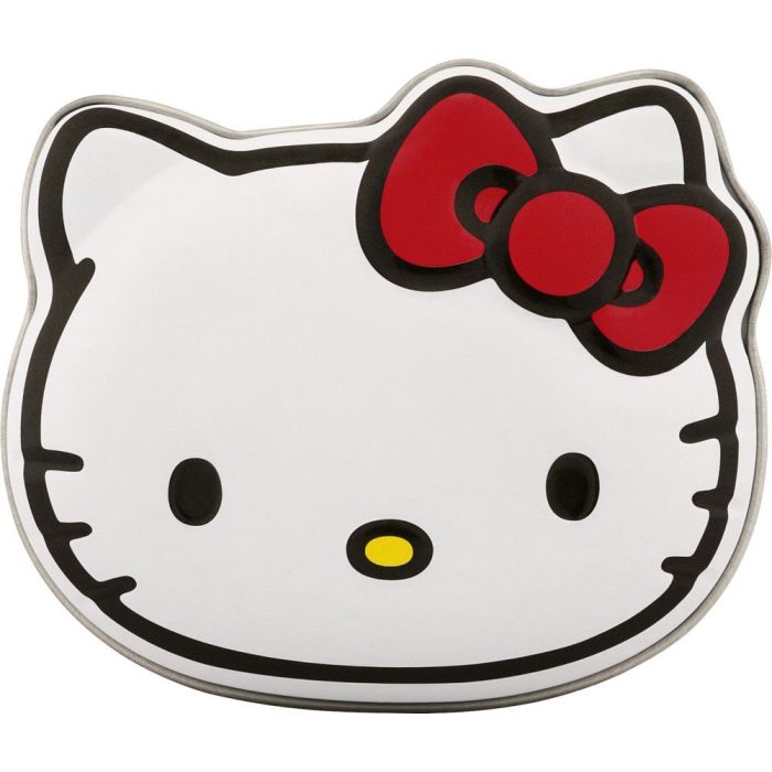 Fender Hello Kitty Pick Tin Medium 18 Pack, top-down view