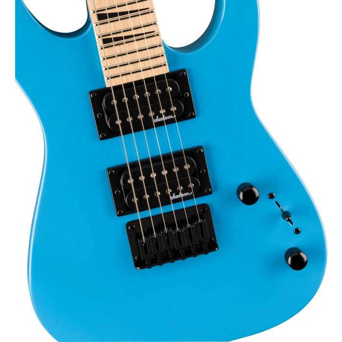 Jackson JS Dinky Minion JS1X MN Infinity Blue, body closeup