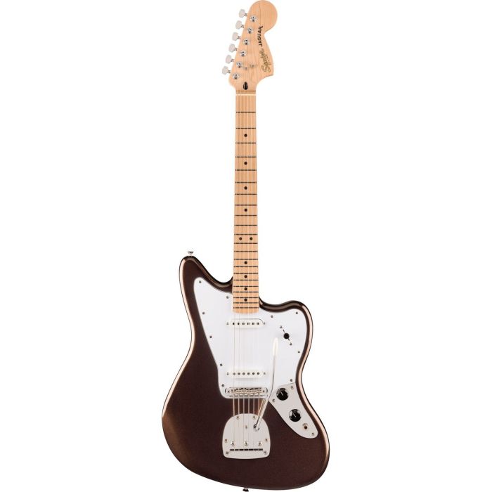 Squier Affinity Series Jaguar MN, Mystic Metallic Brown front view