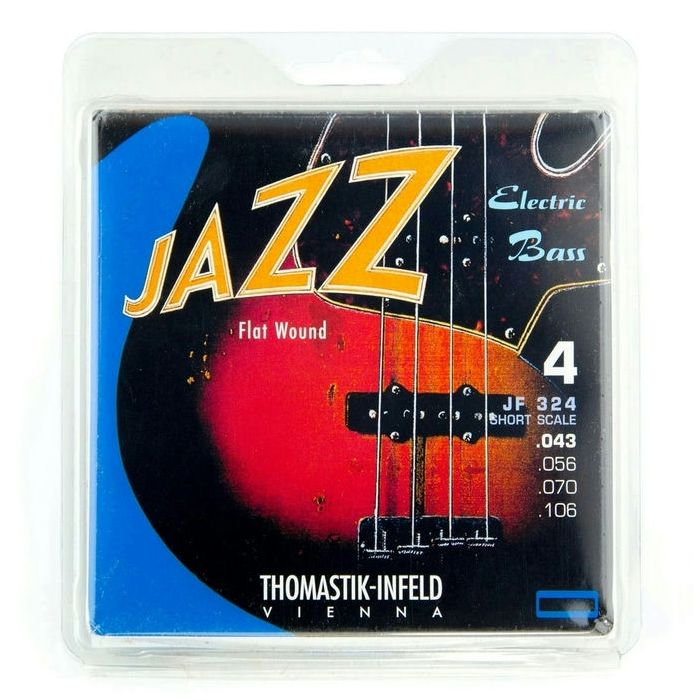 Thomastik JF324 Jazz Flat Wound Bass Strings 43-106 Nickel Short Scale