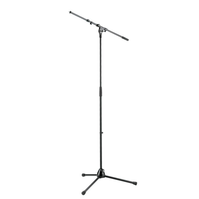 K&M MicrophoneStand Extendable Boom Topline Compact Black