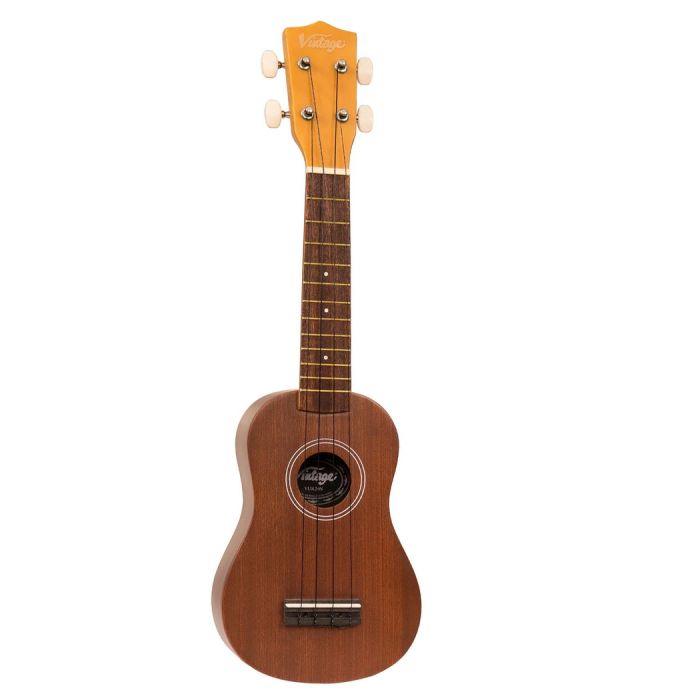 Vintage Ukulele Natural Coconut Tan front