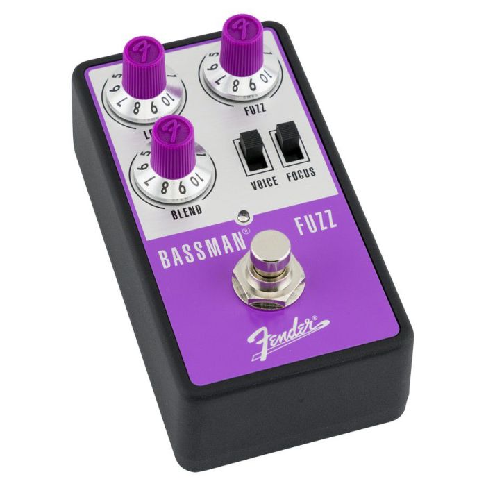 Fender Bassman Fuzz Pedal, left-tilted view