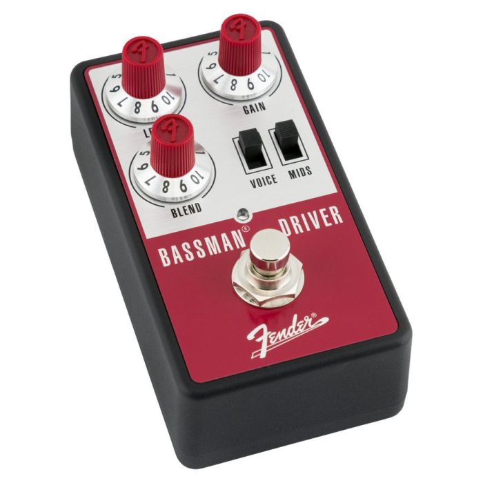 Fender Bassman Driver Pedal, left-tilted view