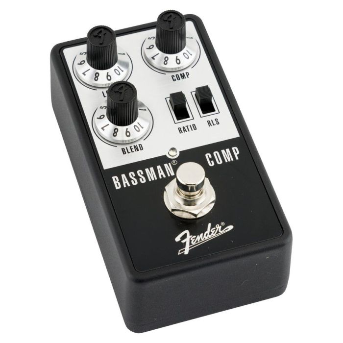 Fender Bassman Compressor Pedal, left-tilted view