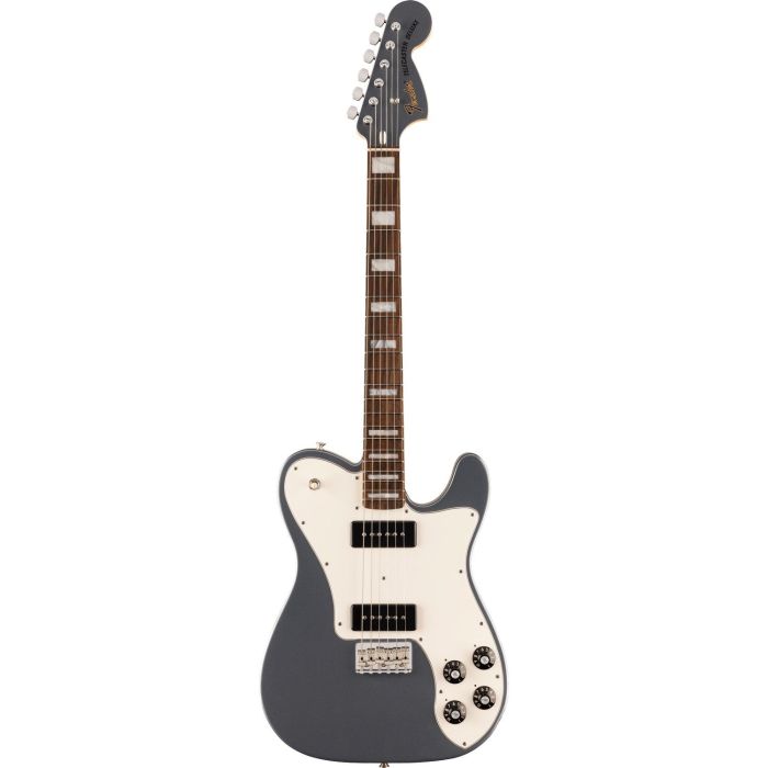 Fender Ltd Edition Chris Shiflett Cleaver Telecaster Deluxe Rw Charcoal Frost Metallic, front view