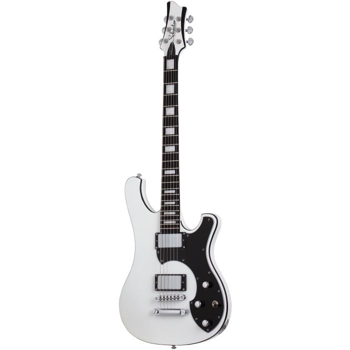 Schecter Stargazer-6 Gloss White Electric Guitar front