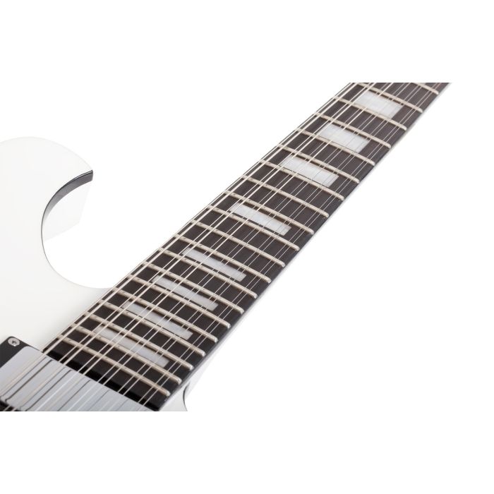 Schecter Stargazer-12 Gloss White Electric Guitar neck