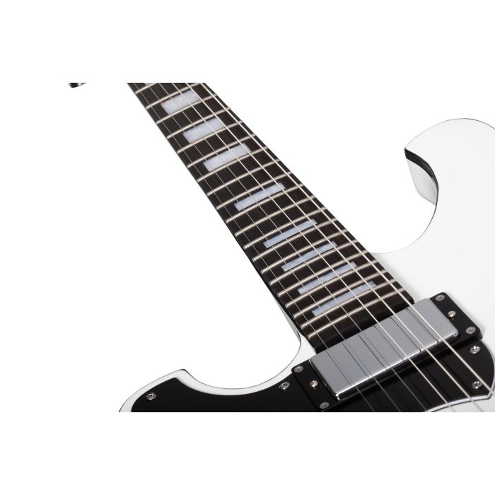 Schecter Stargazer-6 Gloss White Left Handed Electric Guitar neck