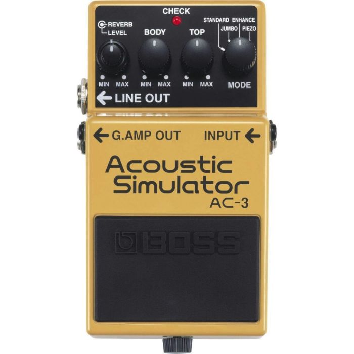 B-Stock Boss AC-3 Acoustic Simulator Pedal top-down view