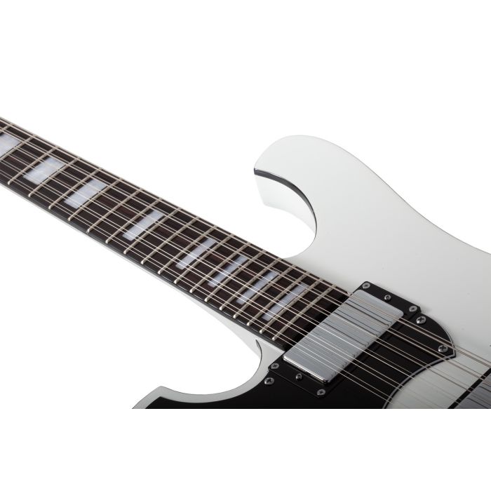 Schecter Stargazer-12 Gloss White Left Handed Electric Guitar neck