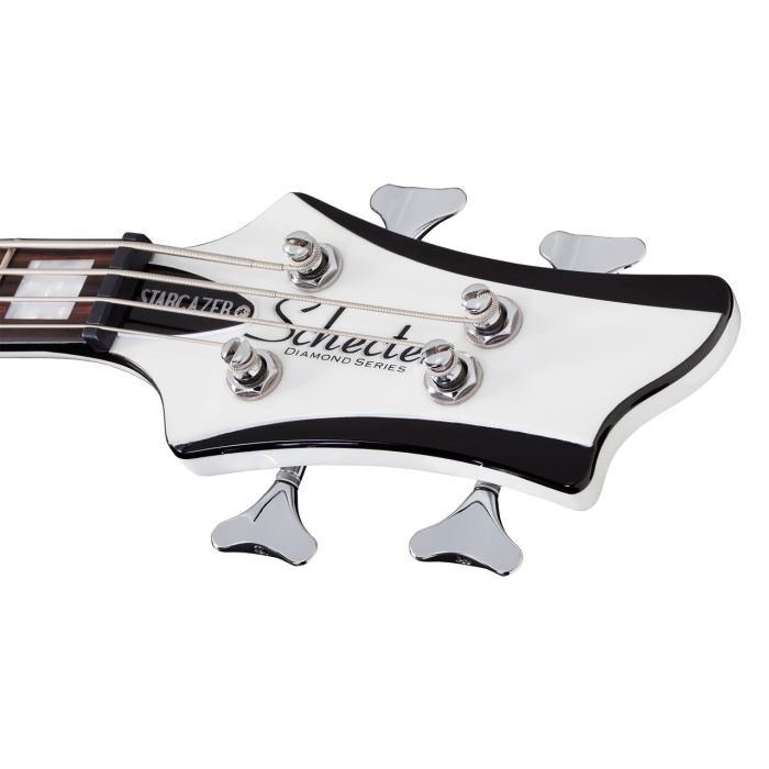 Schecter Stargazer-4 Gloss White Bass Guitar headstock