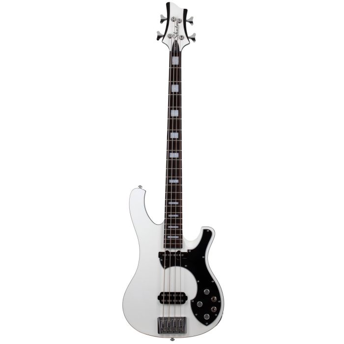 Schecter Stargazer-4 Gloss White Bass Guitar front