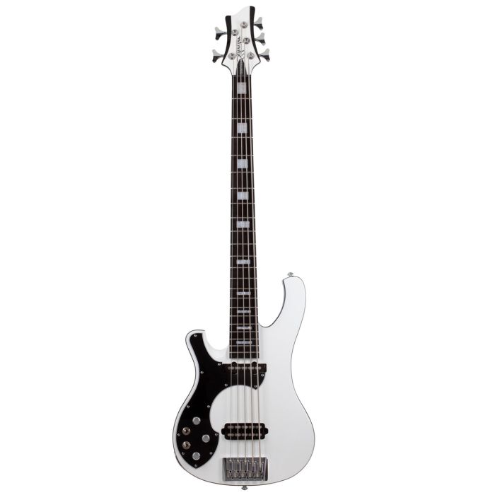 Schecter Stargazer-5 Gloss White Left Handed Bass Guitar