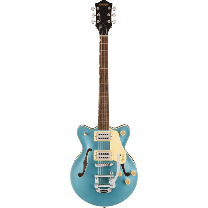 Gretsch G2655T Streamliner Center Block Jr. Double-Cut w Bigsby, Arctic Blue front view