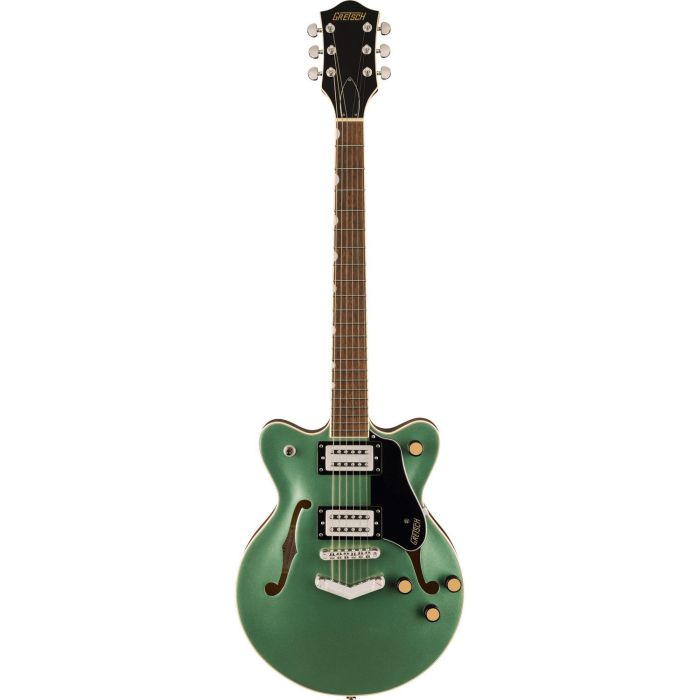 Gretsch G2655 Streamliner Center Block Jr. Double-Cut w Stoptail, Steel Olive front view