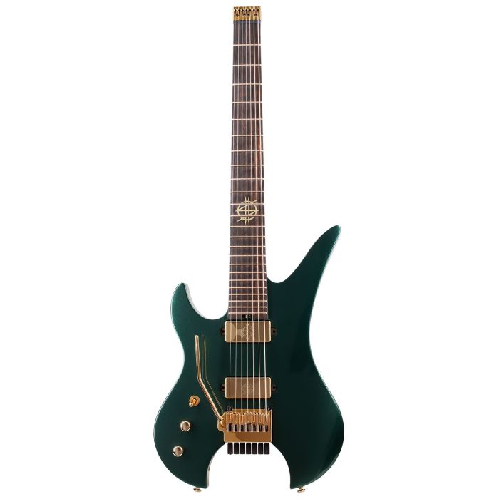 Schecter Synyster Gates Left-Handed Custom 7 TR, Oak Green Metallic front view