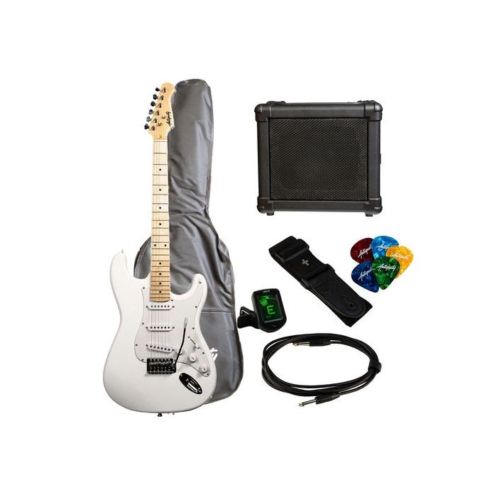 Antiquity ST Guitar & Amp Pack - White