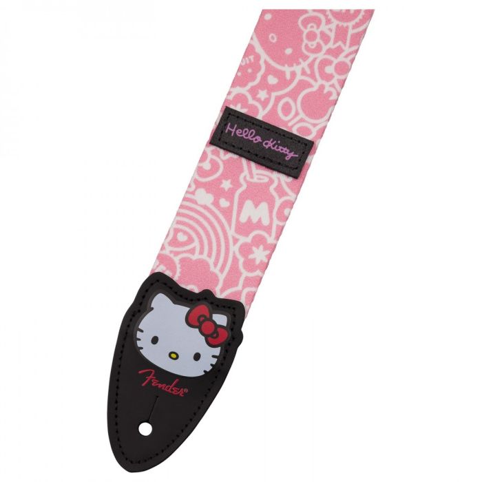 Fender x Hello Kitty Polyester Strap Pink detail