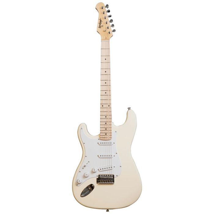 Antiquity ST1 Left-Handed Electric Guitar White front