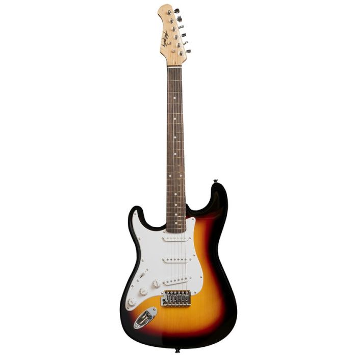 Antiquity ST1 Left-Handed Electric Guitar, 3-Tone Sunburst front