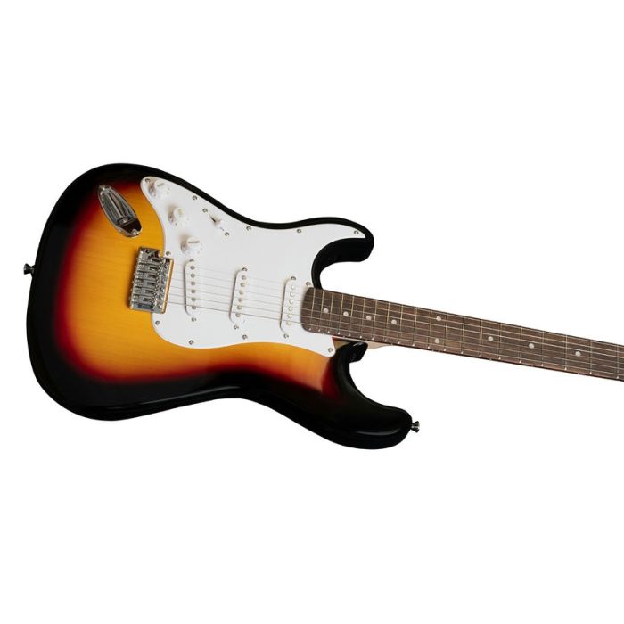 Antiquity ST1 Left-Handed Electric Guitar, 3-Tone Sunburst body