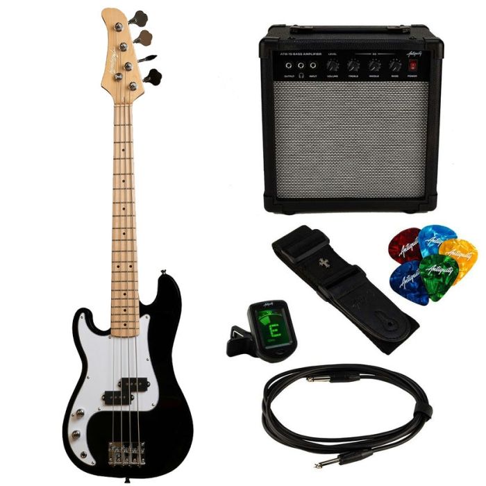 Antiquity Mini PB Bass LH & Amp Pack - Black