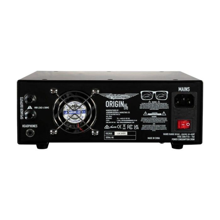 Ashdown Original Evo 300 Bass Head, rear view