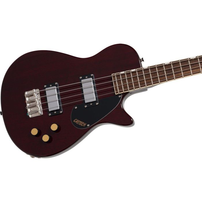 Gretsch Streamliner Jet Club Bass Single-Cut IL, Walnut Stain angled view