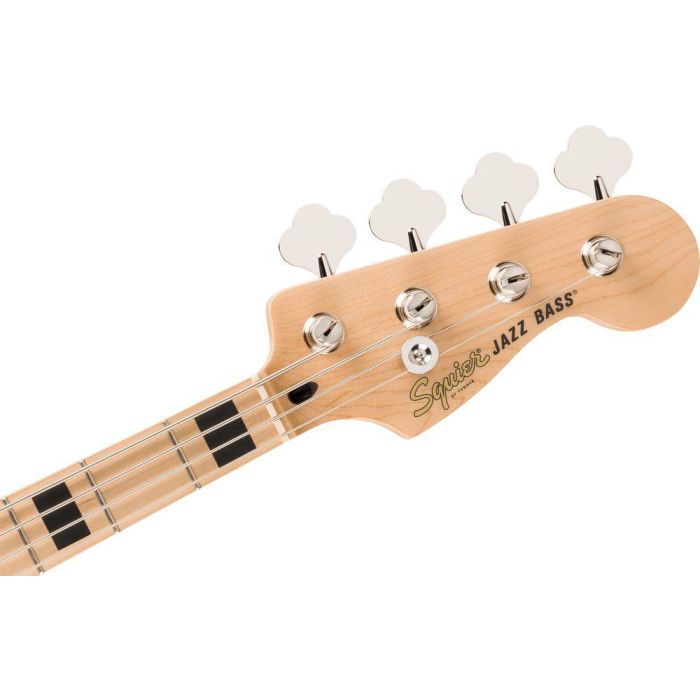 Squier Affinity Series Active Jazz Bass MN BPG, Olympic White headstock front