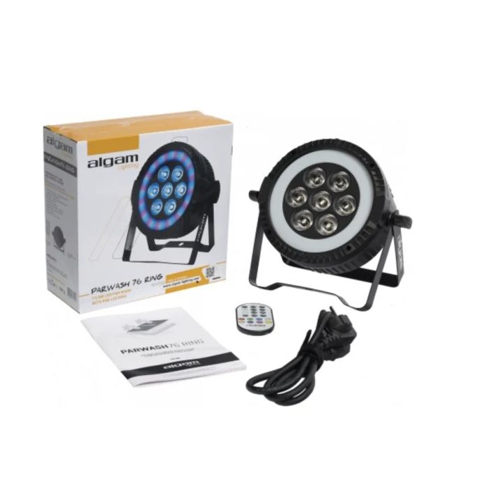 Algam 7 x 6W LED PAR Wash with RGB LED Ring