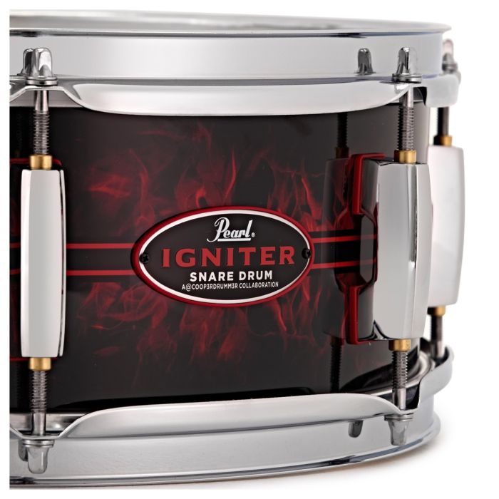 Pearl Igniter 14x5 Snare Drum - Artisanal Flame Wrap logo