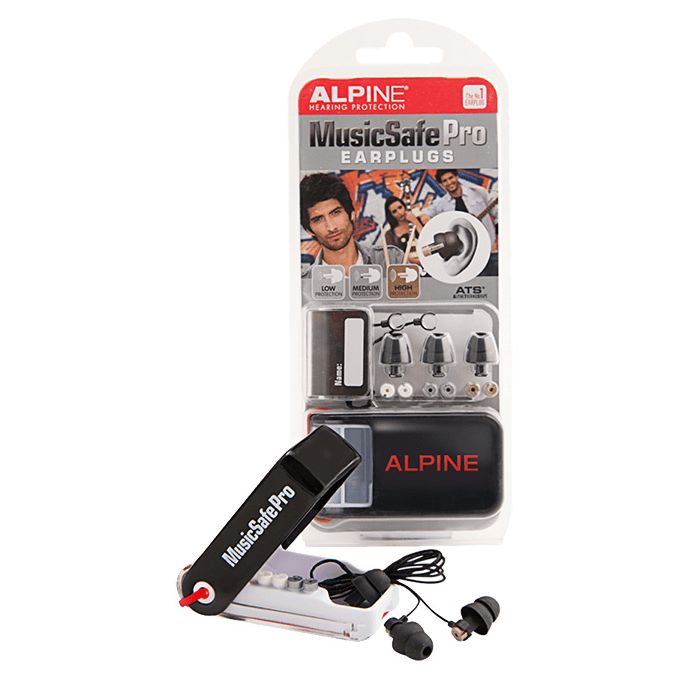 Alpine MusicSafe Pro Black Ear Plugs in Case